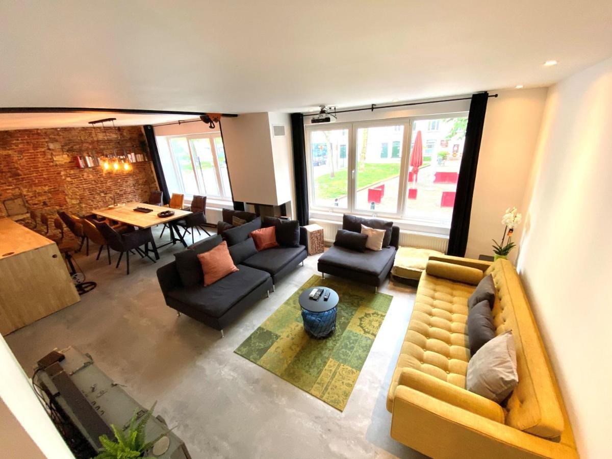 The Square - Vacation Rental With Outdoor Sauna - Centre Of Antwerpen Bagian luar foto